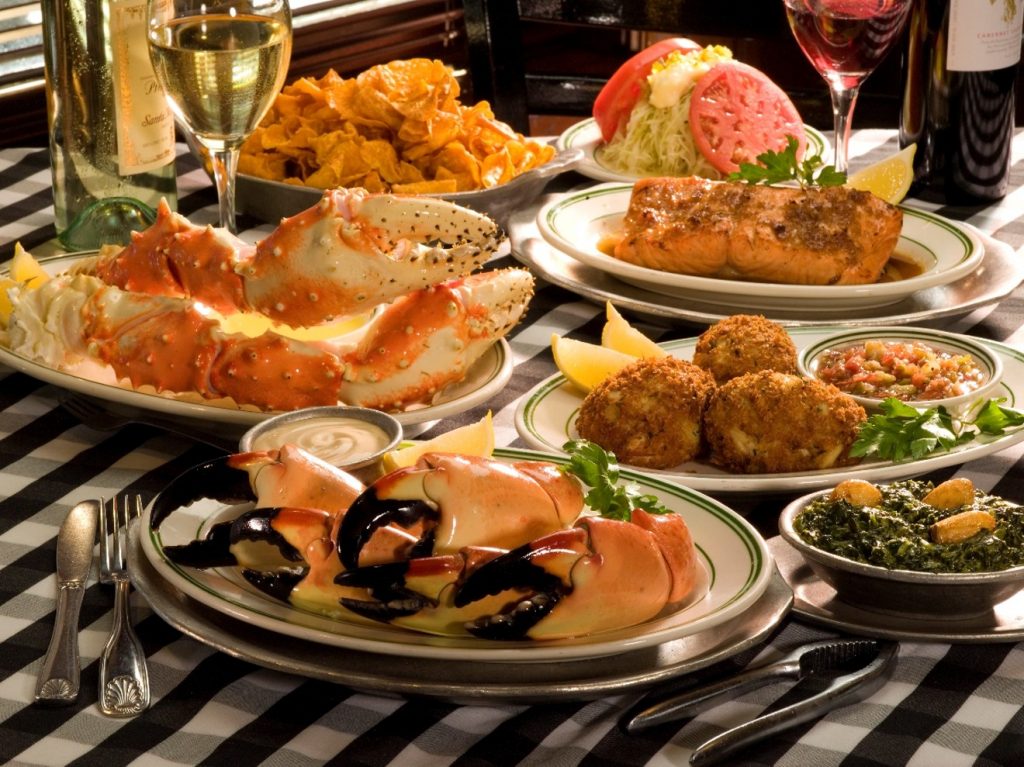 Fresh stone crabs at Joe's Stone Crab restaurant